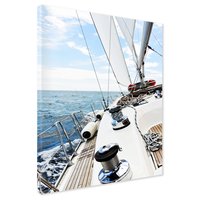 Obraz na płótnie - żaglówka, morze, woda