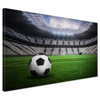 Obraz na płótnie - piłka nożna, stadion, trawa