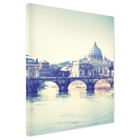 Obraz na płótnie - Rzym, most, architektura