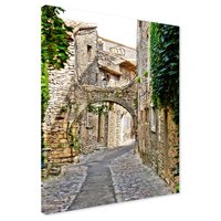 Obraz na płótnie - uliczka, kamień, budynki
