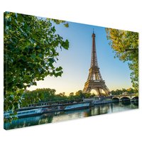 Obraz na płótnie - Paryż, wieża Eiffla, most