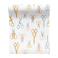 Tapeta - nożyczki, tło, retro