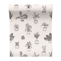 Tapeta - rośliny, doniczki, liście