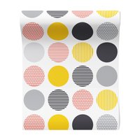 Tapeta - koła, linie, kropki