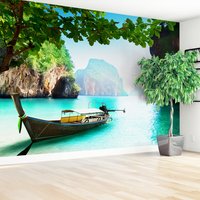 Fototapeta - łódź, morze, krajobraz