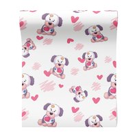 Tapeta - dziecięca, pies, serce,