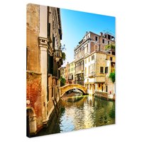 Obraz na płótnie - Wenecja, kanał, budynki