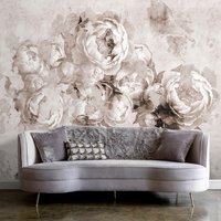 Fototapeta - loft, kwiaty, peonie