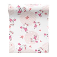 Tapeta - dziecięca, królik, gwiazda,