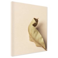 Obraz na płótnie - liść, suchy, beżowy