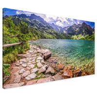 Obraz na płótnie - góry, jezioro, krajobraz